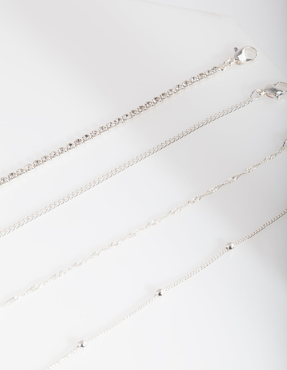 Twist Anklet Bracelet 4-Pack