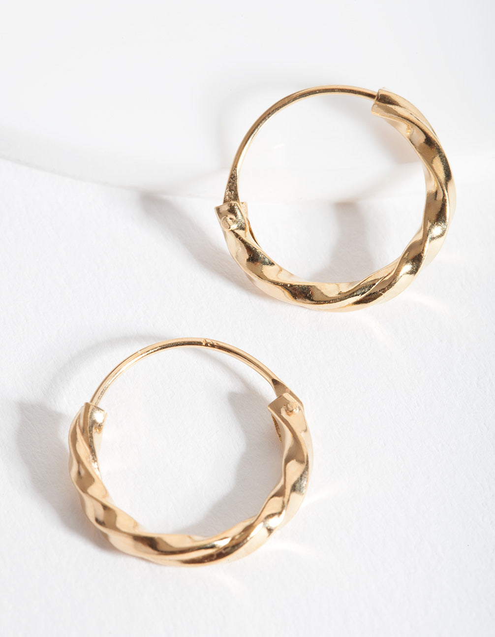 Chunky Twist Hoop Earrings