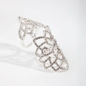 Crystal Hinge Statement Ring