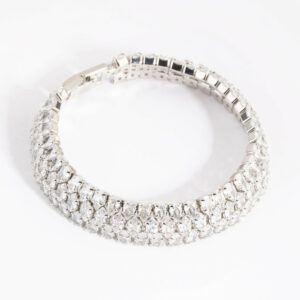 Rhodium Tennis Bracelet