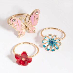 Butterfly & Flower Ring