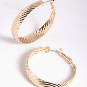 Textured Hoop Earrings