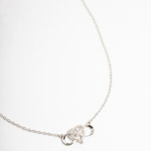 Rhodium Heart Necklace