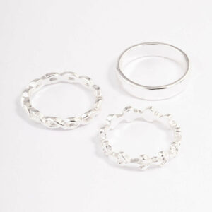 Plain & Twisted Ring Pack