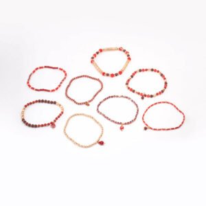 Red Stone Adjustable Bracelet