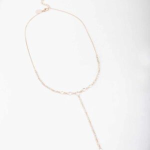 Rose Lariat Necklace