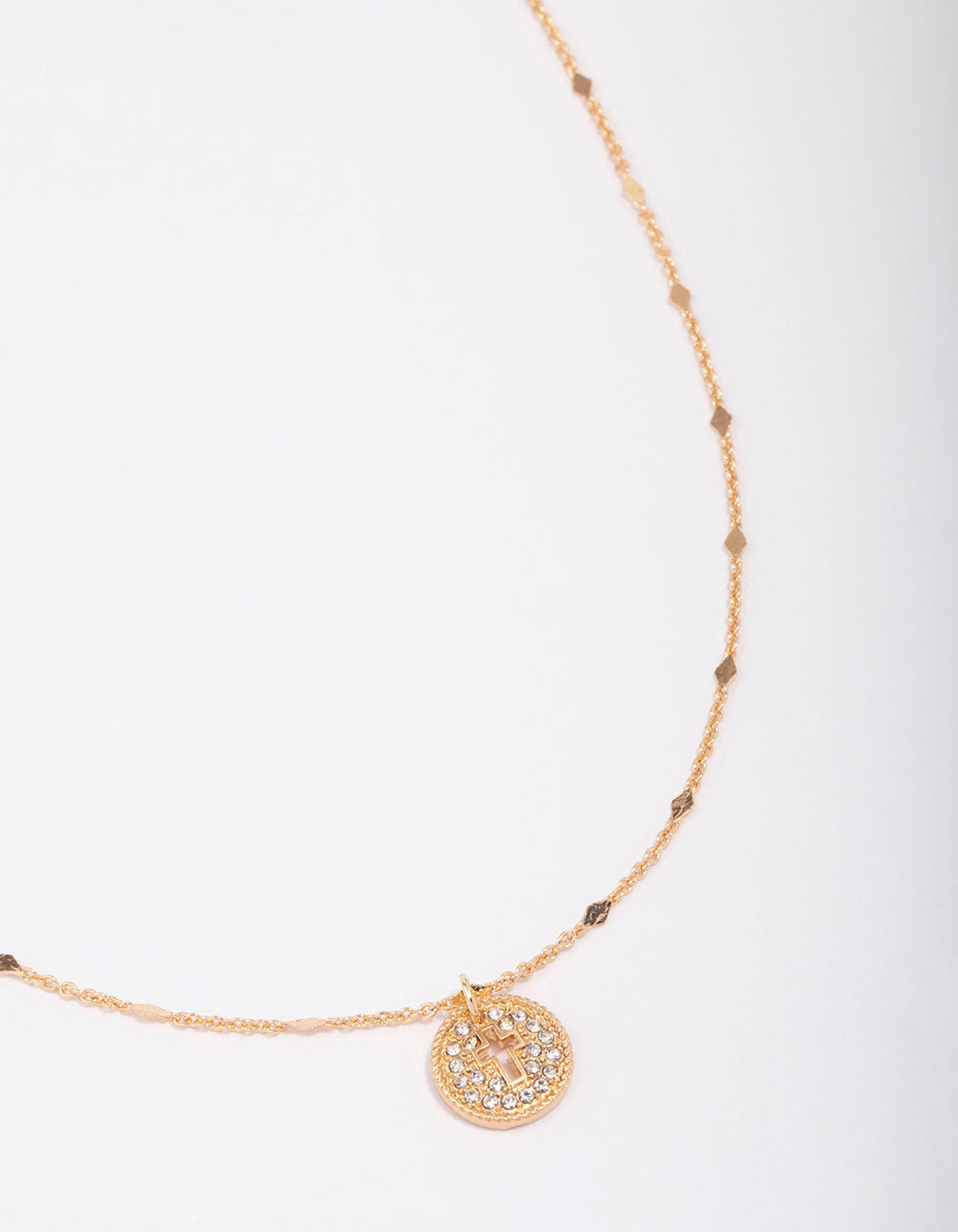 Cross Medallion Pendant Necklace