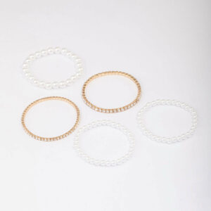 & Pearl Mixed Bracelet 5-Pack