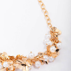 Flower Cluster Statement Necklace