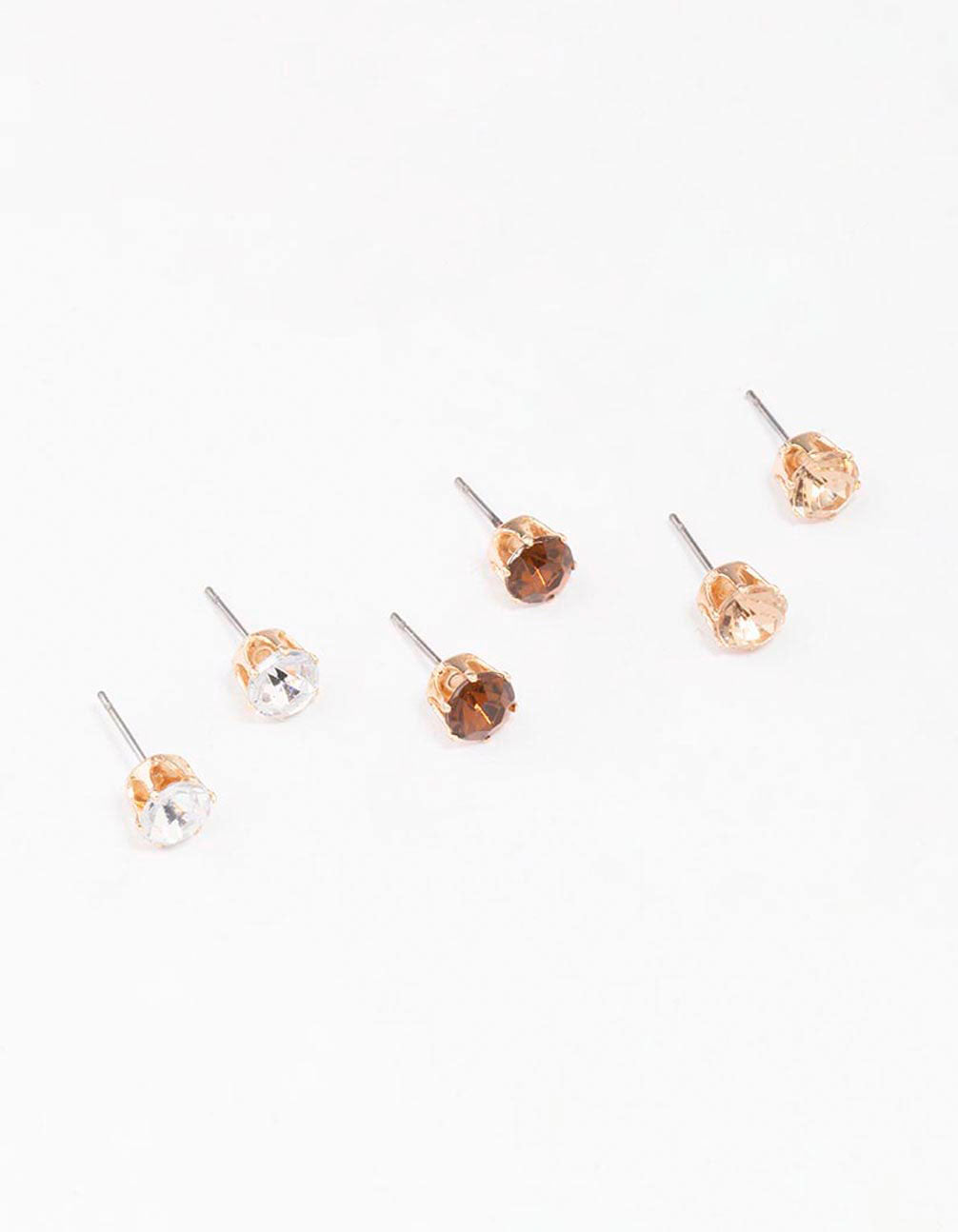 Circle Stud Earring 3-Pack