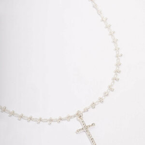 Cross Ball Link Pendant Necklace