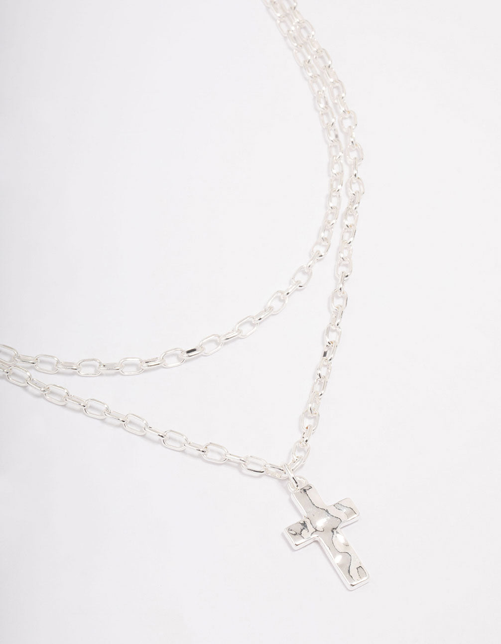 Chunky Cross Layered Necklace