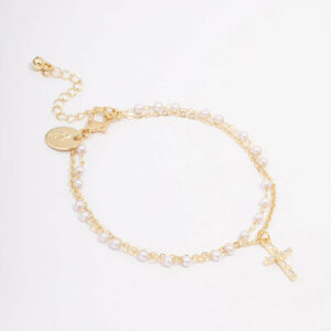 & Pearl Layered Bracelet