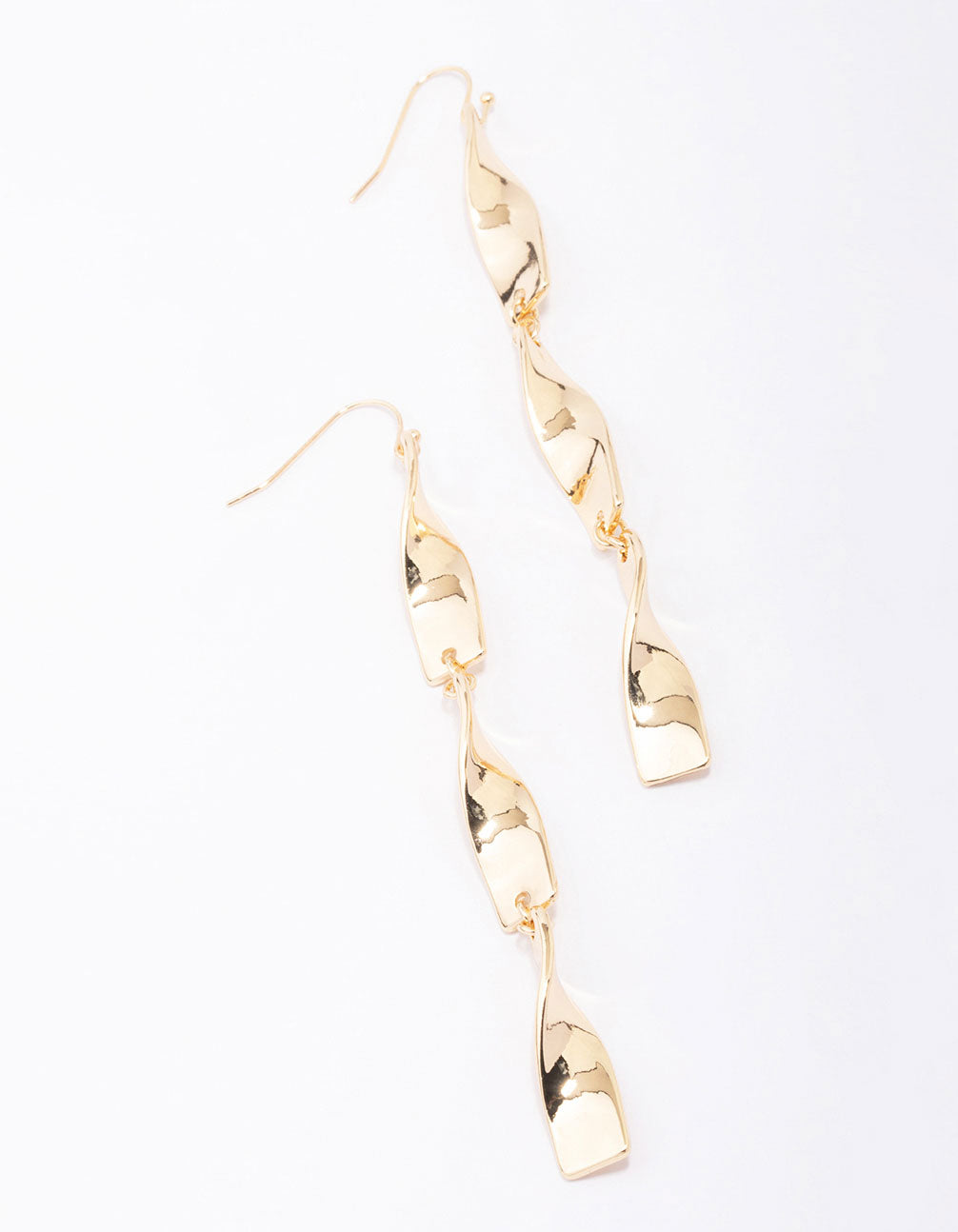 Ribbon Curl Drop Earrings