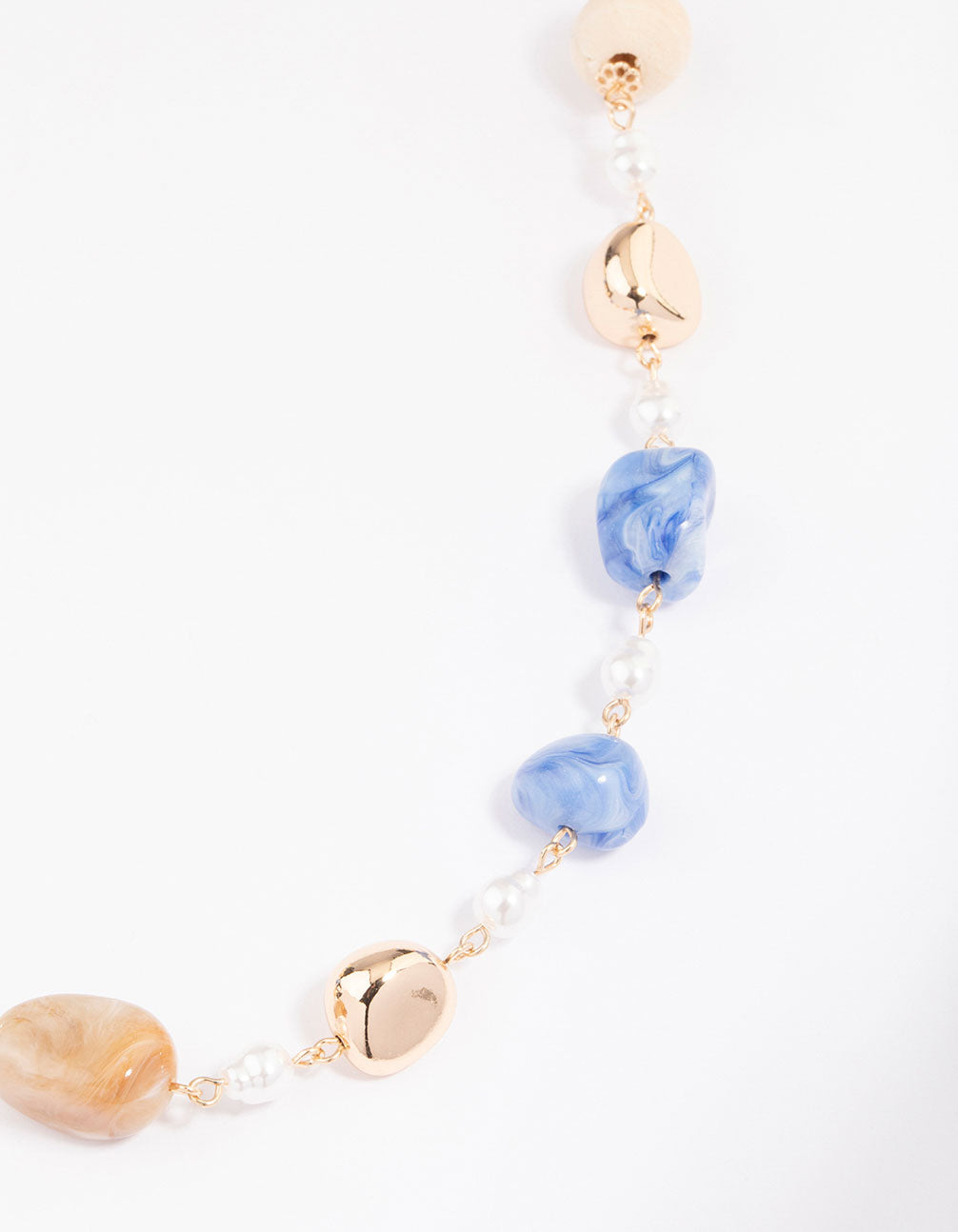 Mixed Bead Long Necklace