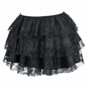 Black lace doll tulle skirt