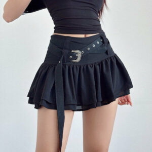 Crossover y2k mini skirt