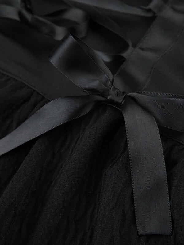 Dark ribbon lace skirt - Image 6